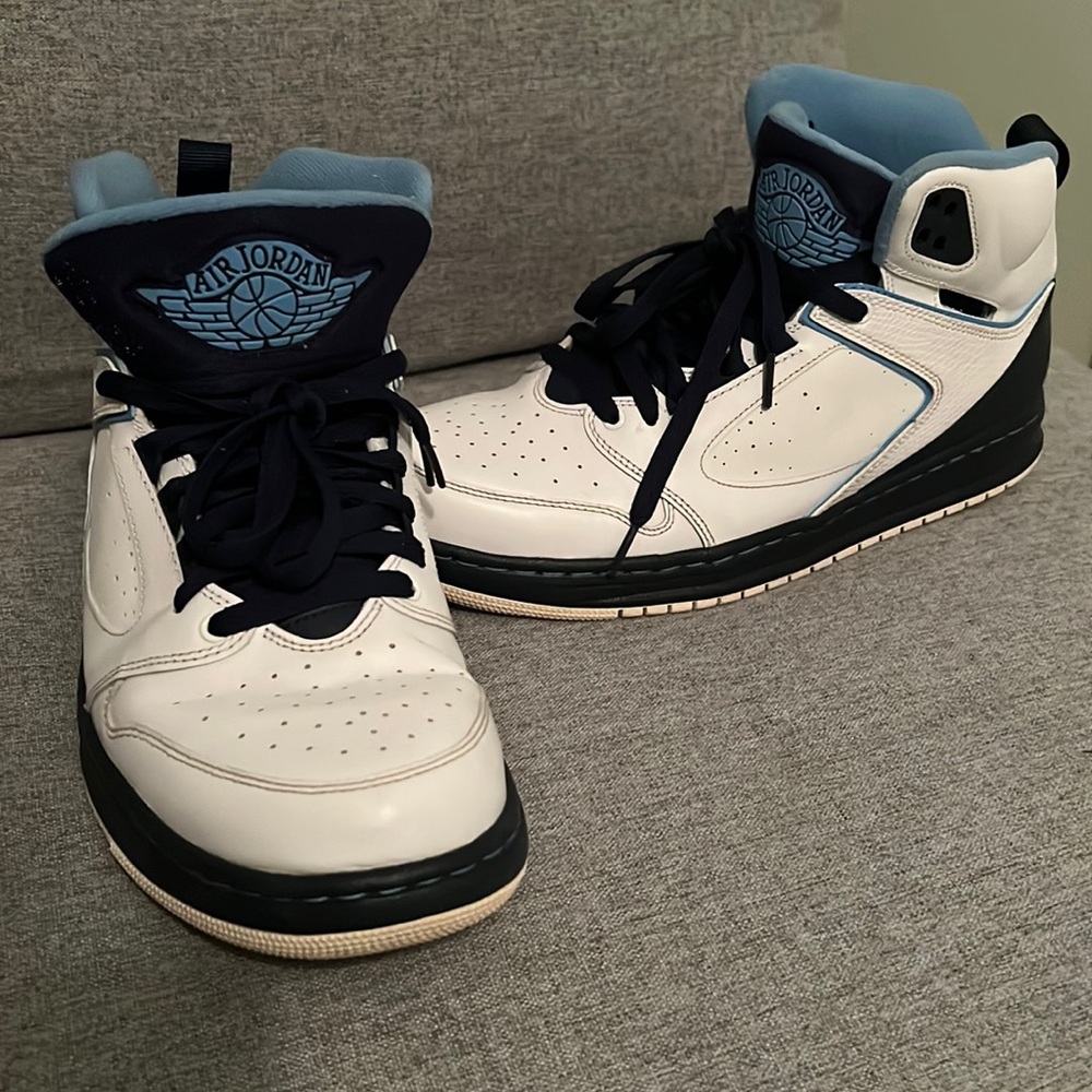 MENS NIKE AIR JORDAN SIXTY CLUB WHITE BLUE 535790-107 SIZE 10 60 club